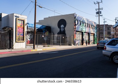 Los Angeles, USA - January 2: Art District In Downtown Of Los Angeles, CA On January 2, 2015.