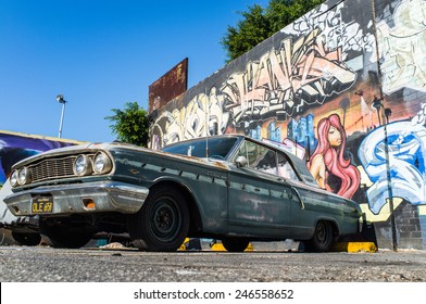 Los Angeles, USA - January 2: Art District In Downtown Of Los Angeles, CA On January 2, 2015.