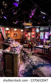 Los Angeles / USA - July 2017 , Friends TV Show. Central Perk Cafe Set In Warner Bros Studio In Burbank