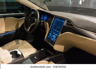 Tesla Model S Interior Images Stock Photos Vectors