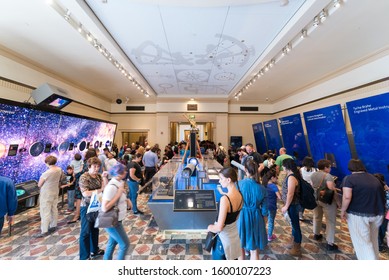 LOS ANGELES, USA - November 22, 2017: View Of Exhibition Of Astronomy At The Griffith Observatory, In Los Angeles, California, United States