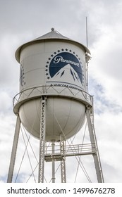 Los Angeles, USA, October 2013: Water Tower Of Paramount Pictures