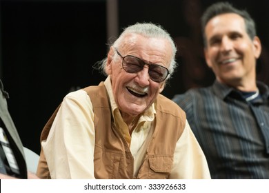 Los Angeles - USA - October 31, 2015: Stan Lee American Comic Book Writer During Comikaze Expo At The Los Angeles Convention Center.