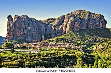 Los Mallos De Aguero. Huesca. Spain.