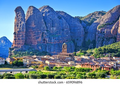 Los Mallos De Aguero. Huesca. Spain.