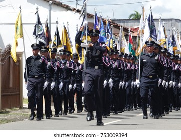 LOS SANTOS-PANAMA, 2017: The Panamanian Public Forces Are The National Security Forces Of Panama. 