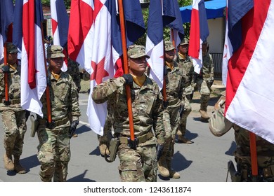 LOS SANTOS-PANAMA-NOV 10, 2018: The National Aeronaval Service Of Panama, Also Called SENAN Is A Branch Of The Public Forces Of The Republic Of Panama.