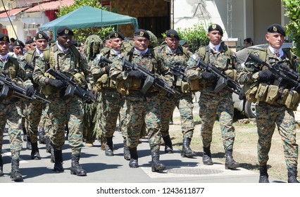 LOS SANTOS-PANAMA-NOV 10, 2018: The National Aeronaval Service Of Panama, Also Called SENAN Is A Branch Of The Public Forces Of The Republic Of Panama.