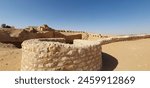 The lost city of Ubar, an ancient city in Oman, excavations.