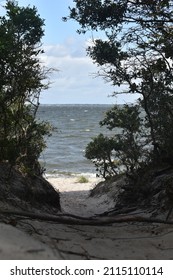 Lost Colony Beach Pathway On Roanoke Island