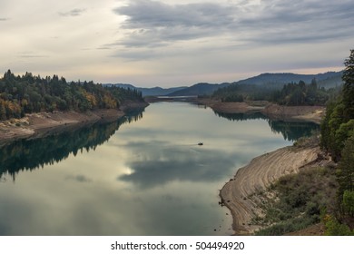 Lost Creek Lake In South Oregon In Fall