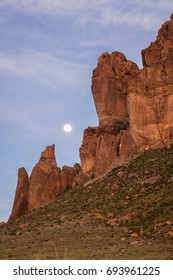 Lost Dutchman State Park Moon Rise