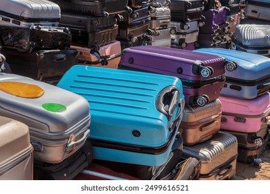 lost and found luggage suitcases and bags, during air travel lots of baggage is lost, complaints and liability