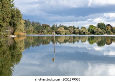 Lost Lagoon Lake Water Reflection.