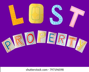 Lost Property Concept Words