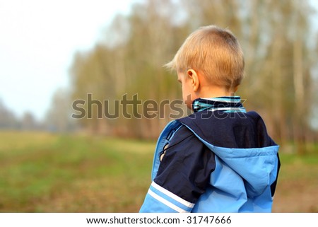 lost and sad boy