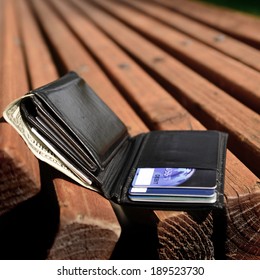 Lost wallet left on bench with cash and credit cards