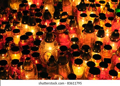 Lots of candles for All Souls Day