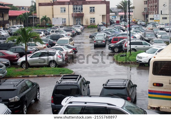 Lots of Cars were seen in a car park at Lasuth,\
Lagos, NIGERIA, May 6,\
2022.