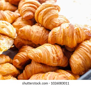 Lots Of Croissants On The  Salver