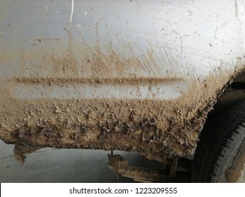 Lots Of Dry Muddy On Car