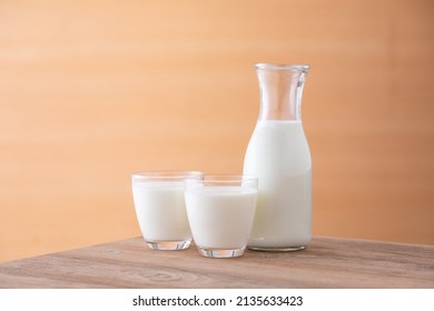 Lots of milk on the table  - Shutterstock ID 2135633423