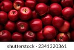 Lots of red apples. Tasty and juicy. Background of apples. High quality photo
