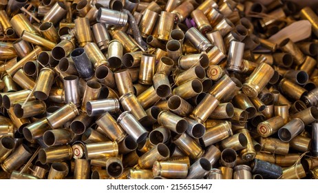 Lots Of Used Shell Ammunition Old And Dirty