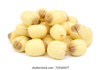lotus seed isolated on the white background