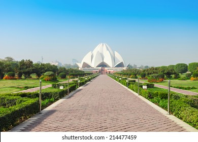 The Lotus Temple, Located In New Delhi, India, Is A Bahai House Of Worship