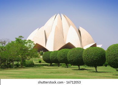 lotus temple interior