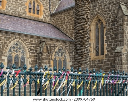 'Loud fence' around St. Patrick's Cathedral - Ballarat, Victoria, Australia
