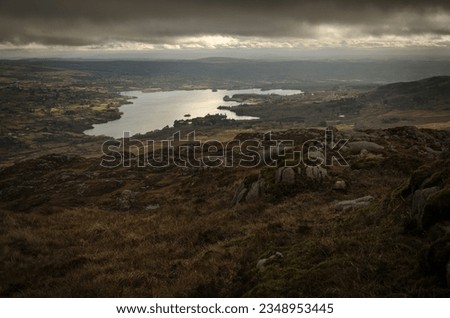 Lough Eske from the Bluestack Mountains in County Donegal