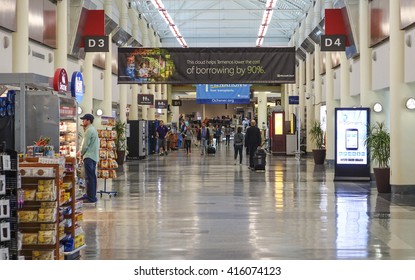 Louis Armstrong New Orleans International Airport - NEW ORLEANS, LOUISIANA - APRIL 18, 2016 