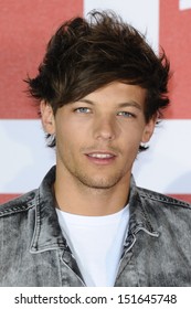 Louis Tomlinson From One Direction At The One Direction This Is Us Film - Press Conference, London. 19/08/2013