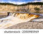 Louise Falls on the Hay River in Canada