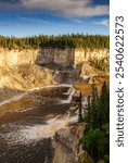 Louise Falls in Twin Falls Gorge on the Hay River in Canada