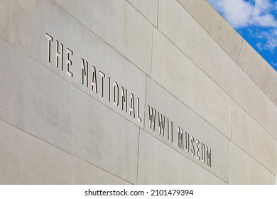 Louisiana, DEC 24 2021 - Sunny View Of The National WWII Museum