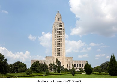 Louisiana State Capitol building which is located in Baton Rouge, LA, USA.