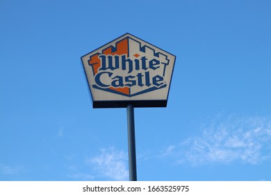 Louisville Kentucky, February 15, 2020
White Castle Hamburger Road Sign.