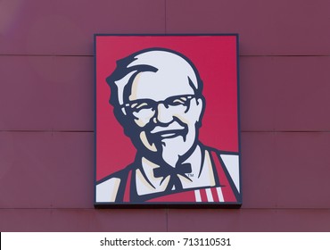 Louisville, Kentucky, September 7th, 2017: KFC is an American fast food restaurant chain founded in 1930 by Colonel Harland Sanders that specializes in fried chicken.
