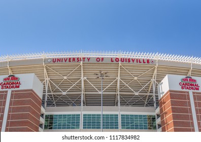 LOUISVILLE, KY/USA JUNE 3, 2018: Cardinal Stadium On The Campus Of The University Of Louisville.