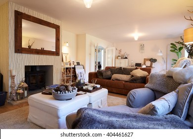 Lounge Area Of Contemporary Family Home - Shutterstock ID 404461627