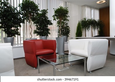 Lounge Area In Office Building