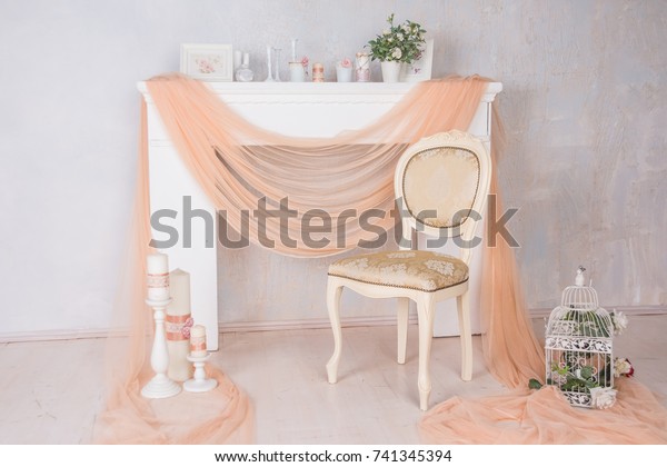 Lounge Decorative Festive Place Pastel Colors Holidays