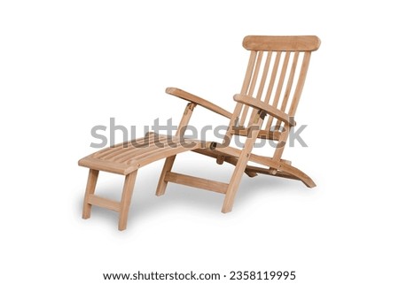 lounger for pool and beach on white background