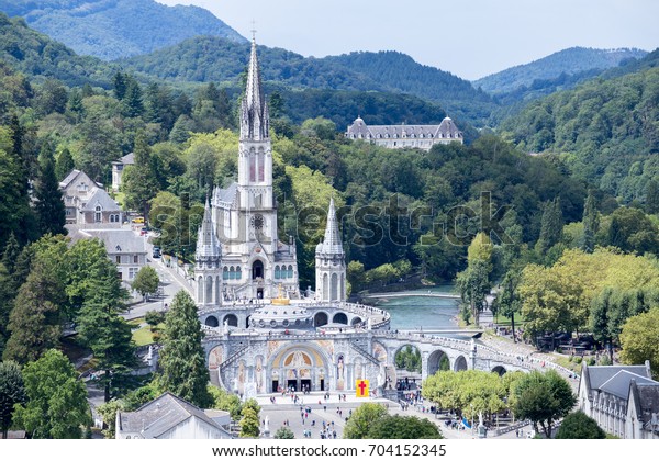 Lourdes French City Which Madonna Sanctuary Stock Photo 704152345 ...