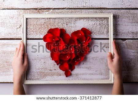 Similar – Image, Stock Photo Romantic background with roses