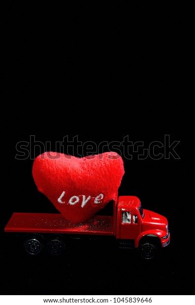 Love Concept of Truck Loading Lovely\
Heart, A Perfect Gift or Present for Someone\
Special.