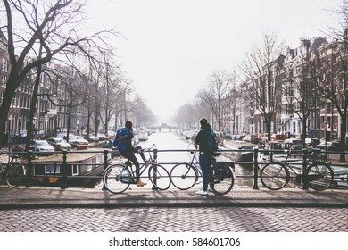 Love Couple In Amsterdam